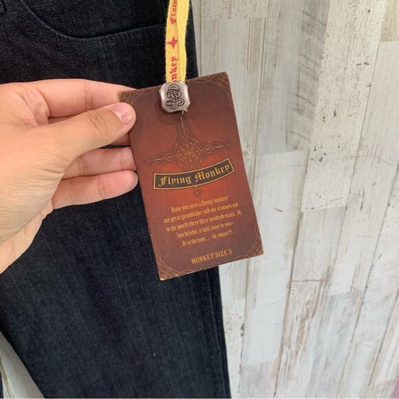 NWT Flying Monkey Dark Wash Bootcut Flare Leg Jeans - Picture 3 of 5